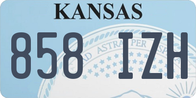 KS license plate 858IZH