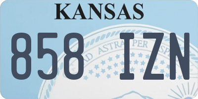 KS license plate 858IZN