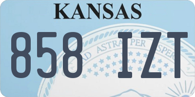 KS license plate 858IZT