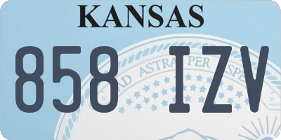 KS license plate 858IZV