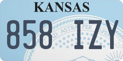 KS license plate 858IZY