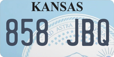 KS license plate 858JBQ