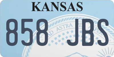 KS license plate 858JBS