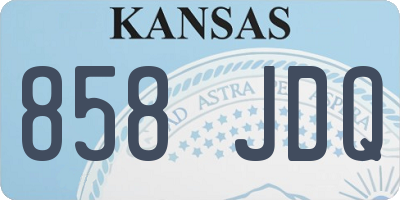 KS license plate 858JDQ