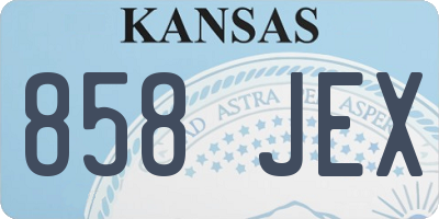 KS license plate 858JEX