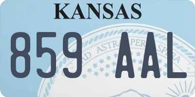 KS license plate 859AAL