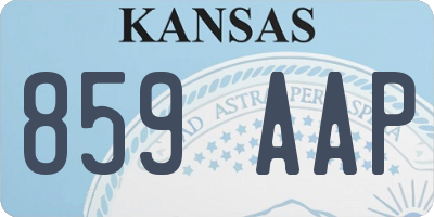 KS license plate 859AAP