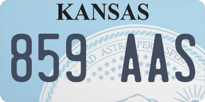 KS license plate 859AAS