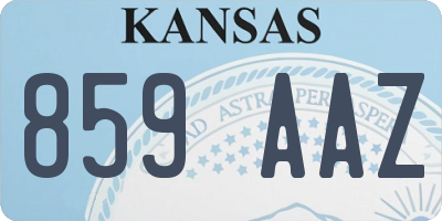 KS license plate 859AAZ
