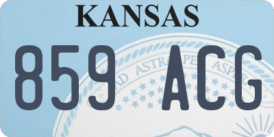 KS license plate 859ACG