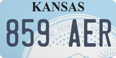 KS license plate 859AER