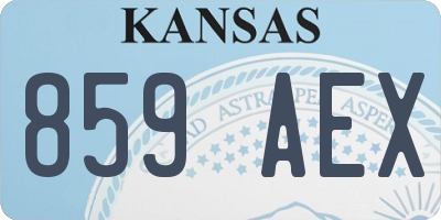 KS license plate 859AEX