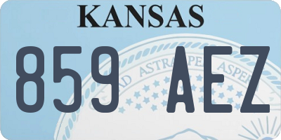 KS license plate 859AEZ
