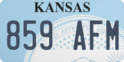 KS license plate 859AFM