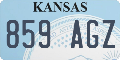 KS license plate 859AGZ