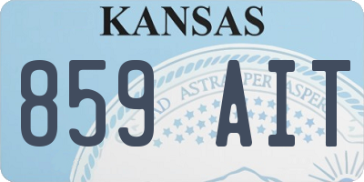 KS license plate 859AIT
