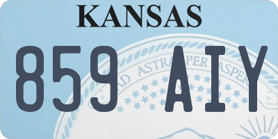 KS license plate 859AIY