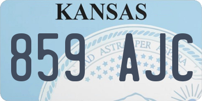 KS license plate 859AJC