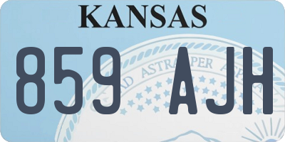 KS license plate 859AJH