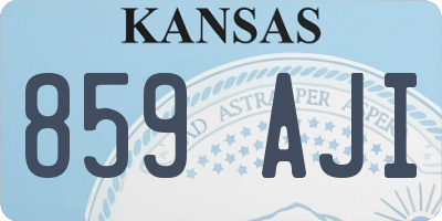 KS license plate 859AJI