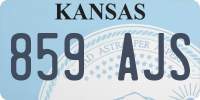 KS license plate 859AJS