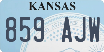 KS license plate 859AJW