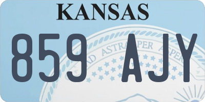 KS license plate 859AJY