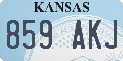 KS license plate 859AKJ