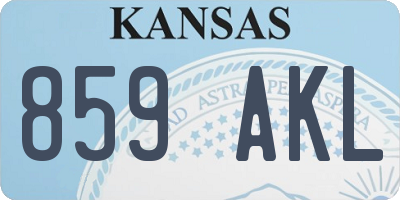 KS license plate 859AKL