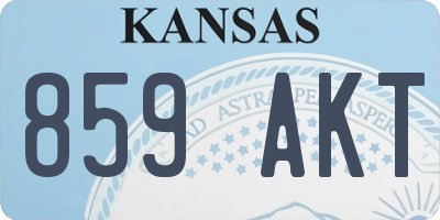 KS license plate 859AKT