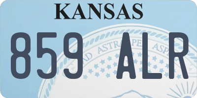 KS license plate 859ALR