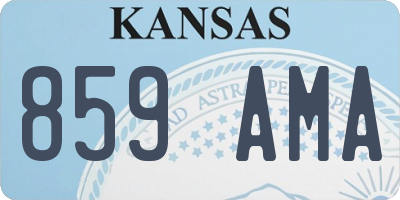 KS license plate 859AMA