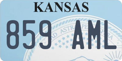 KS license plate 859AML