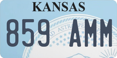 KS license plate 859AMM
