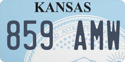 KS license plate 859AMW