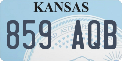KS license plate 859AQB