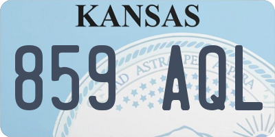 KS license plate 859AQL