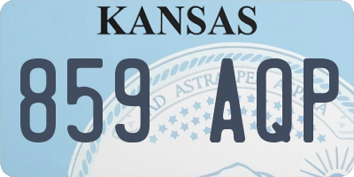 KS license plate 859AQP