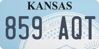 KS license plate 859AQT
