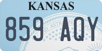 KS license plate 859AQY