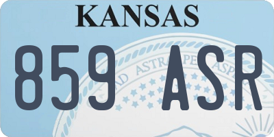 KS license plate 859ASR