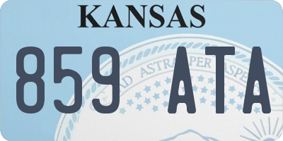 KS license plate 859ATA