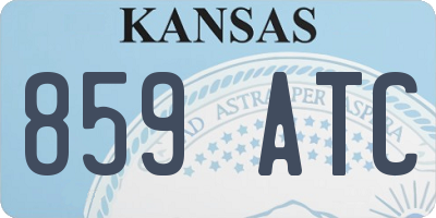 KS license plate 859ATC