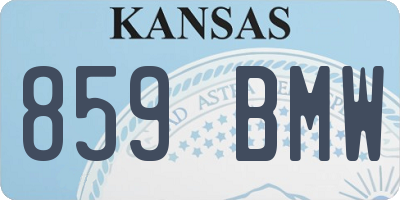 KS license plate 859BMW