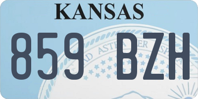 KS license plate 859BZH