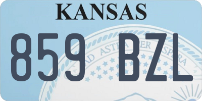 KS license plate 859BZL