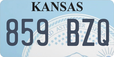 KS license plate 859BZQ