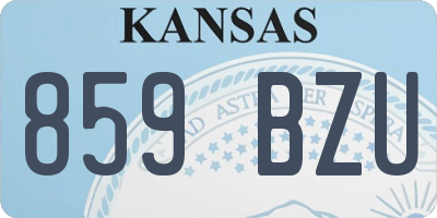 KS license plate 859BZU