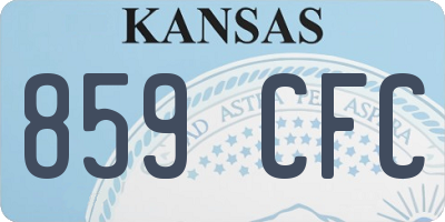 KS license plate 859CFC