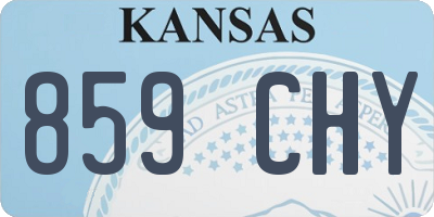 KS license plate 859CHY